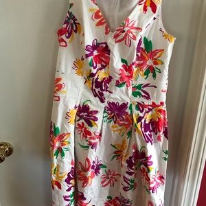 Chaps multi color dress